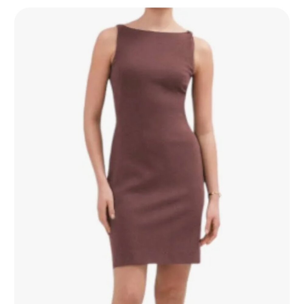 MM Lafleur Lydia twisted strap sleeveless dress in Cherrywood, size 8